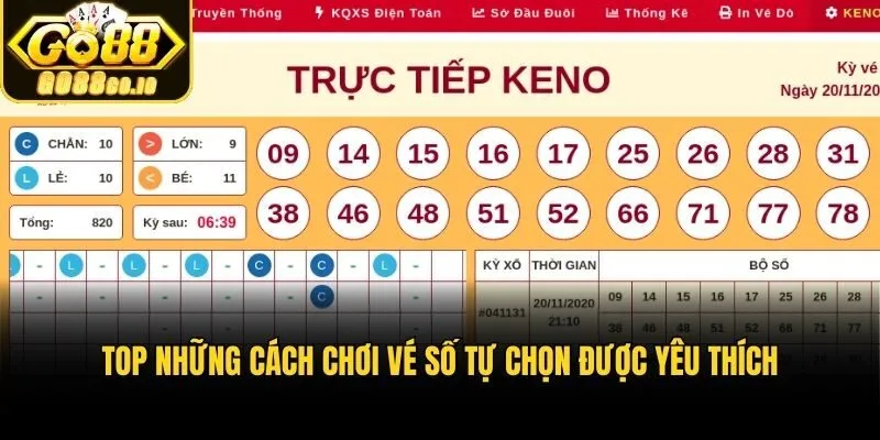 Top những cách chơi vé số tự chọn​ được yêu thích